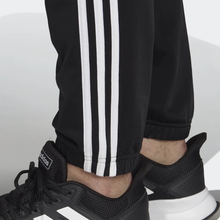 Quần dài nam Adidas Chính Hãng - Essentials 3-Stripes Tricot - Đen | JapanSport DV2448