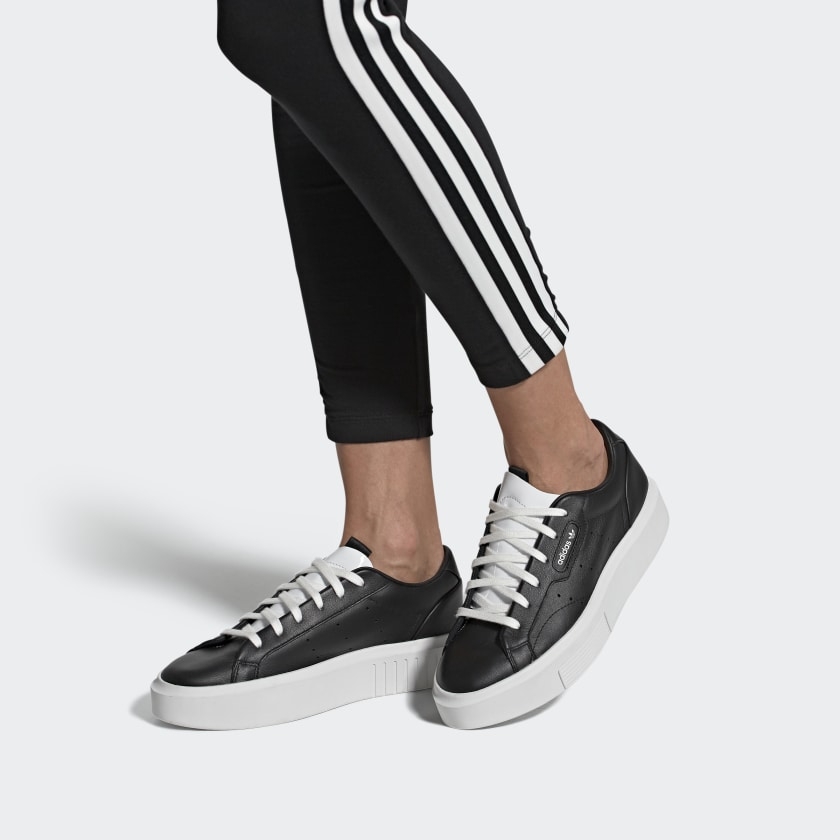Giày nữ Adidas Chính Hãng - Sleek Super W - Đen | JapanSport EE4519