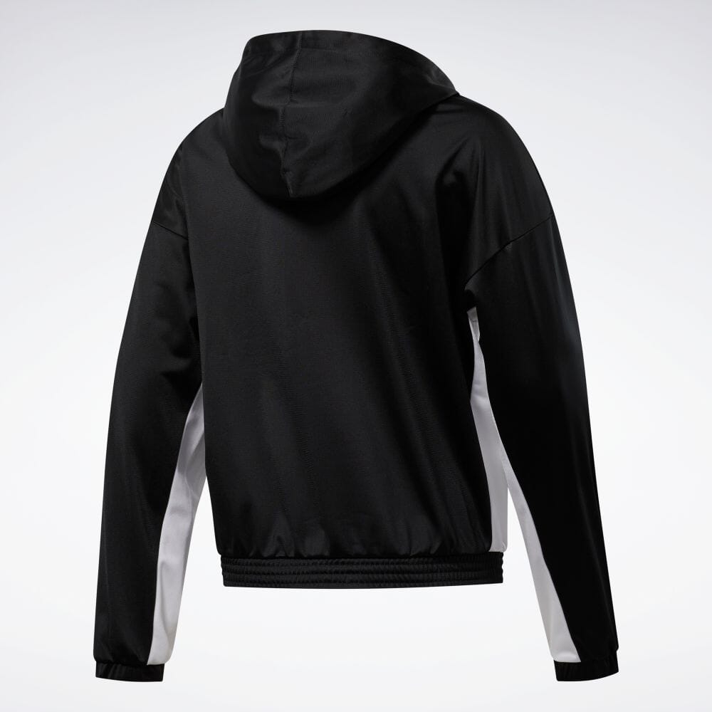 Bộ thể thao Reebok Chính hãng - Linear Logo Hoodie Track Suit - Đen | JapanSport FT0918