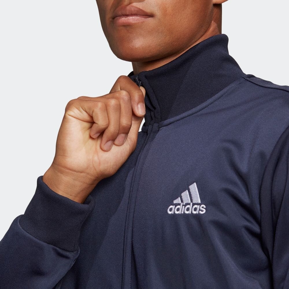 Bộ Adidas Chính Hãng - PRIMEGREEN ESSENTIALS LINEAR LOGO TRACK SUIT - Xanh | JapanSport GK9655