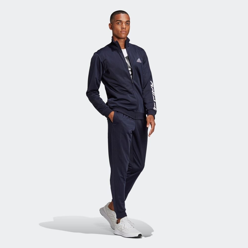 Bộ Adidas Chính Hãng - PRIMEGREEN ESSENTIALS LINEAR LOGO TRACK SUIT - Xanh | JapanSport GK9655