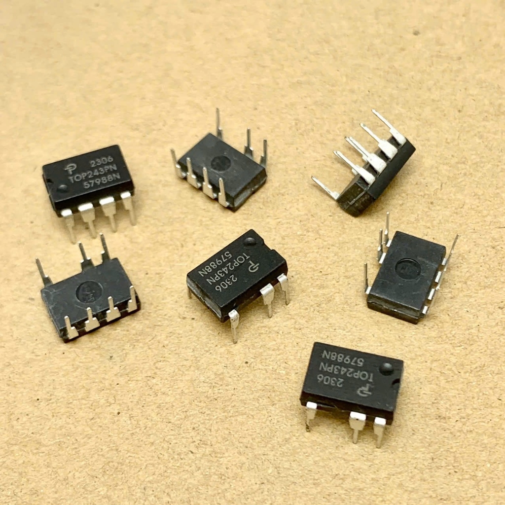 10-Piece TOP242PN DIP-7 Integrated Circuit Chip Pack - Replacement ICs For Power Supply Repairs