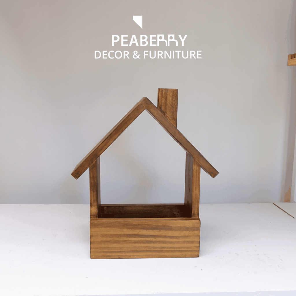 Khay gỗ decor hình ngôi nhà
