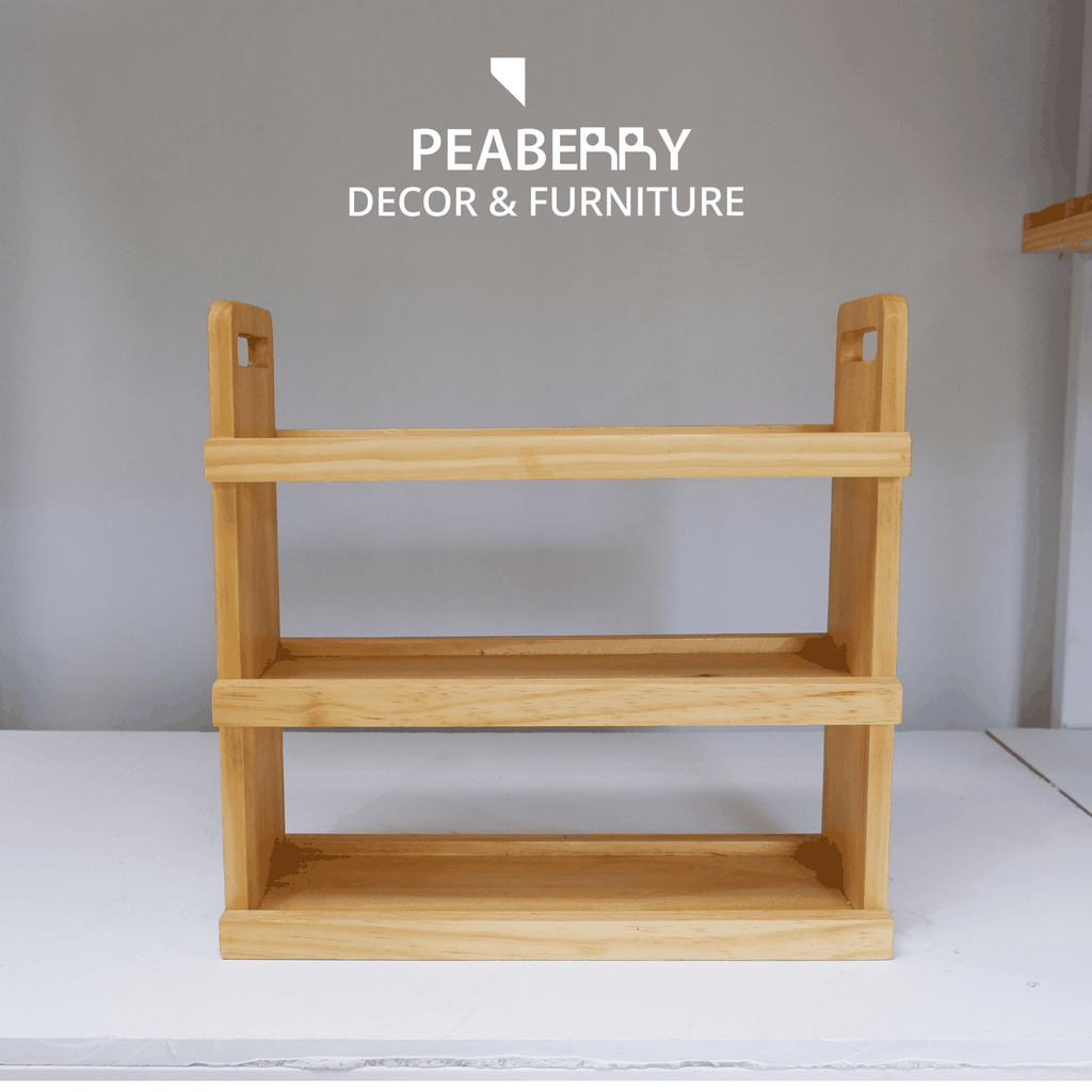Kệ gỗ decor 3 tầng