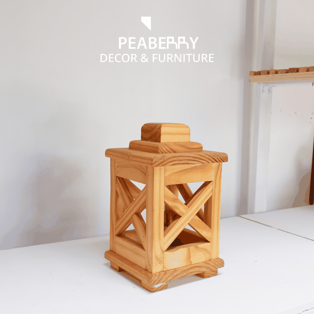 Đèn gỗ decor thấp