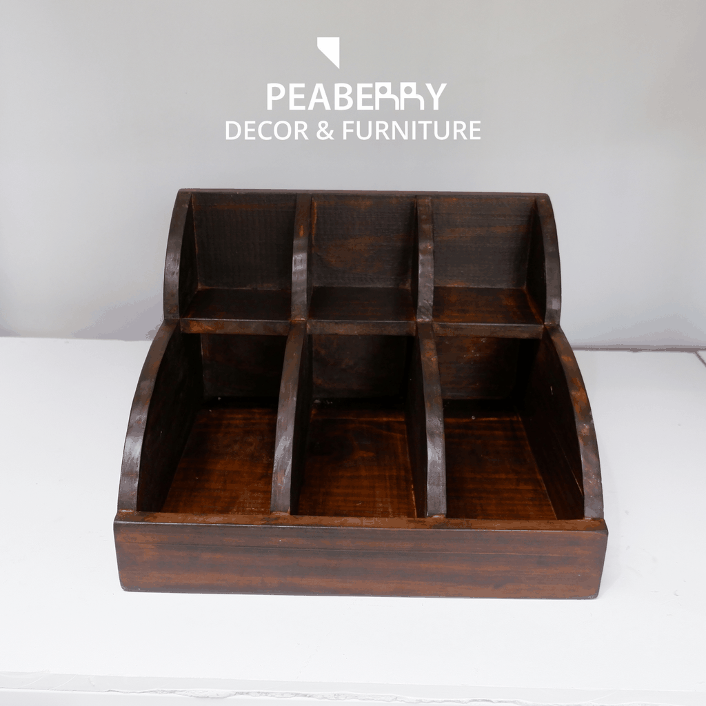 Kệ gỗ decor nhiều ngăn