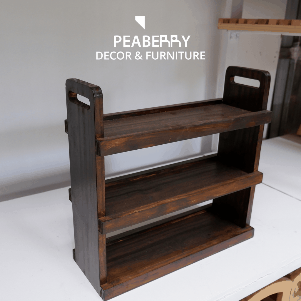 Kệ gỗ decor 3 tầng