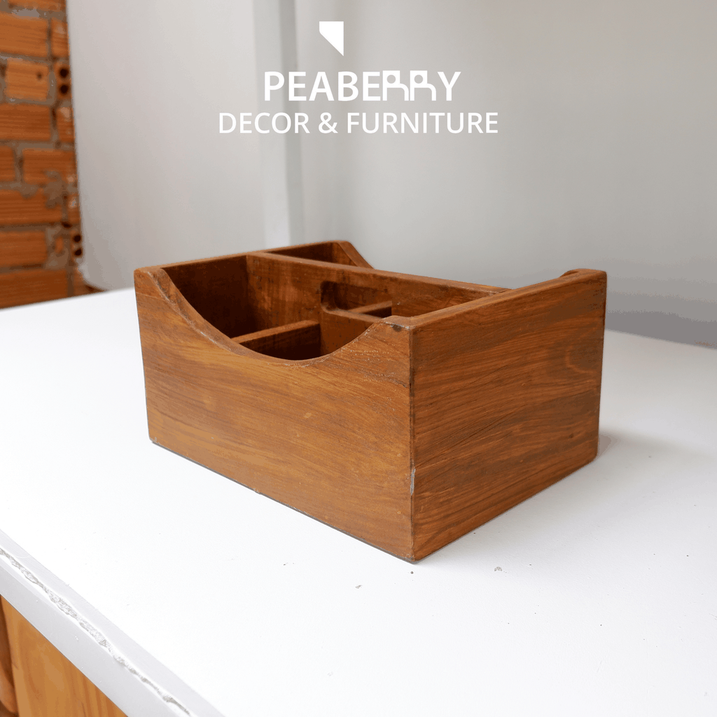 Khay gỗ decor nhiều ngăn