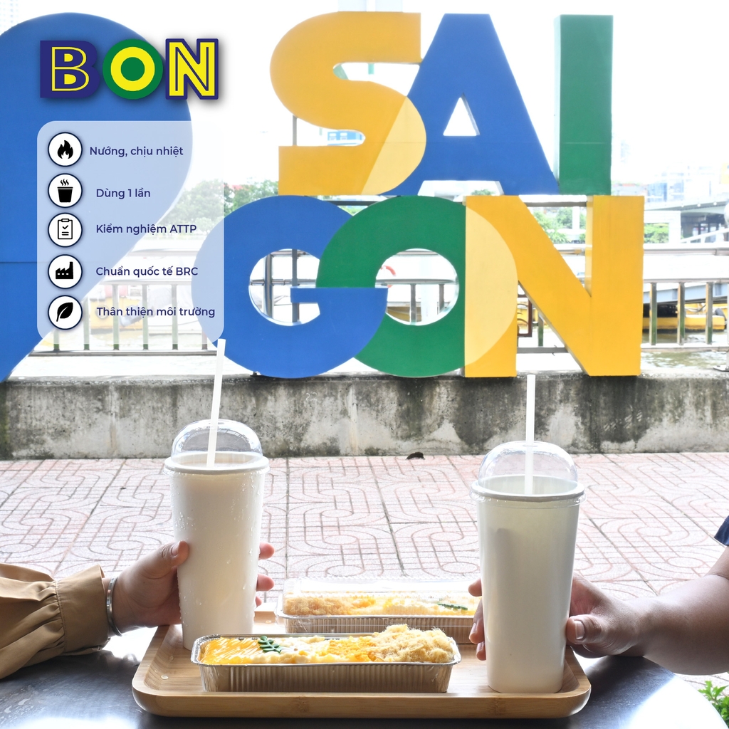 LỐC 50 CHÉN NHÔM NƯỚNG BON C5 - 320ML