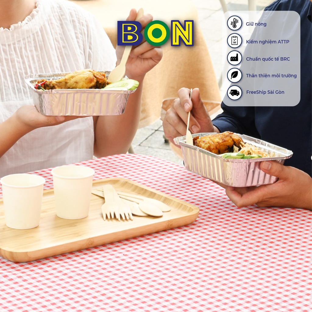 LỐC 20 HỘP NHÔM TAKE AWAY BON F2 - 650ML