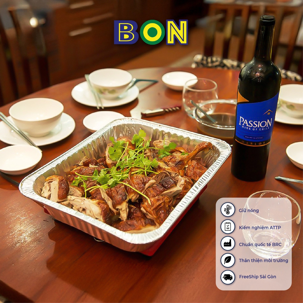 LỐC 2 HỘP NHÔM TAKE AWAY BON G3 - 3500ML