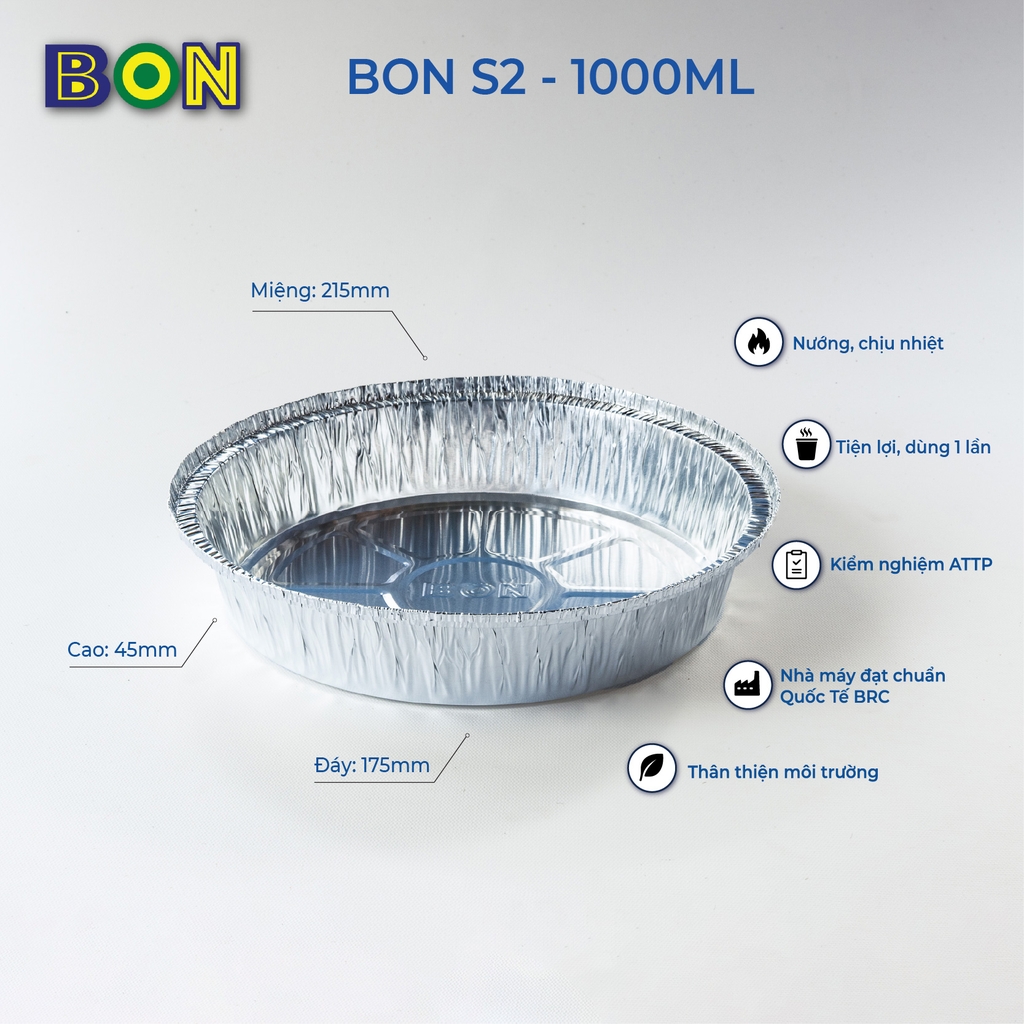 LỐC 20 KHAY CHIÊN KHÔNG DẦU BON S2 - 1000ML
