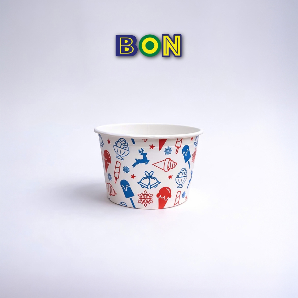 LỐC 50 LY GIẤY KEM, TOPPING 120ML(4oz) – LY ĐỰNG KEM, TOPPING, BÁNH FLAN, SỮA CHUA – LY DÀY, ĐẸP – GIÁ ĐÃ GỒM HĐ VAT