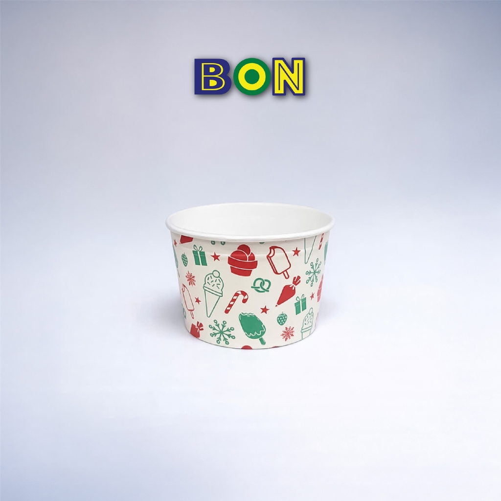 LỐC 50 LY GIẤY KEM, TOPPING 120ML(4oz) – LY ĐỰNG KEM, TOPPING, BÁNH FLAN, SỮA CHUA – LY DÀY, ĐẸP – GIÁ ĐÃ GỒM HĐ VAT