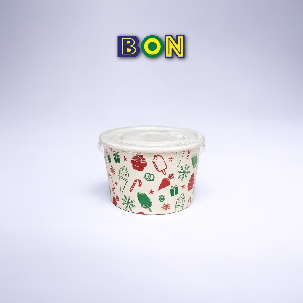 LỐC 50 LY GIẤY KEM, TOPPING 120ML(4oz) – LY ĐỰNG KEM, TOPPING, BÁNH FLAN, SỮA CHUA – LY DÀY, ĐẸP – GIÁ ĐÃ GỒM HĐ VAT