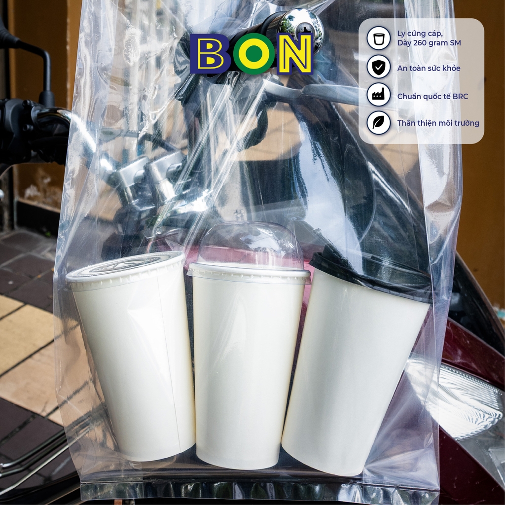 LỐC 50 LY GIẤY TRẮNG 360ML (12 / 14 OZ)