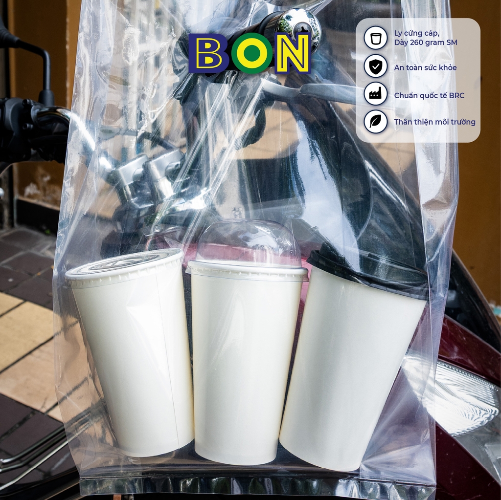 LỐC 50 LY GIẤY TRẮNG 650ML - (22 OZ)