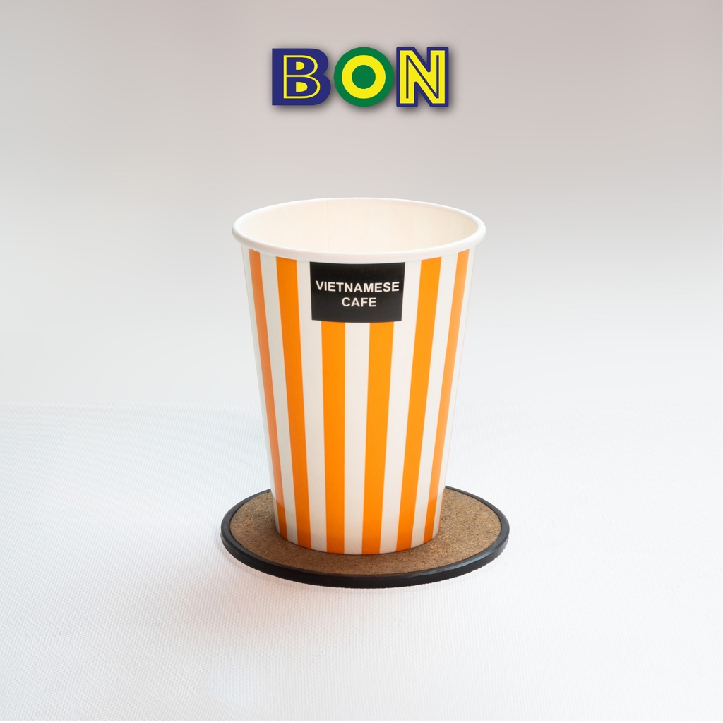 LỐC 50 LY GIẤY IN SỌC - 360ML (12 / 14 OZ)