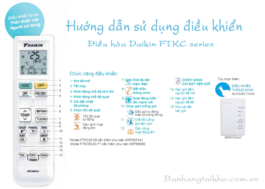 Cài đặt điều hòa Daikin