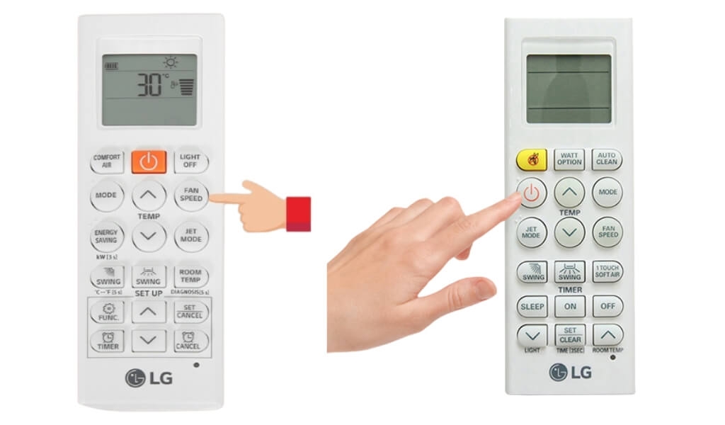 điều khiển điều hòa LG