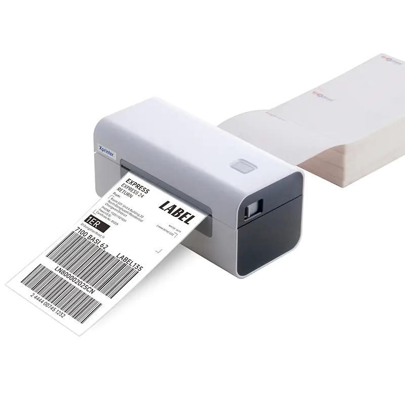 Máy in tem nhãn mã vạch Xprinter XP-D465B – Máy in vận đơn 4 inch tốc độ cao, nhỏ gọn và bền bỉ