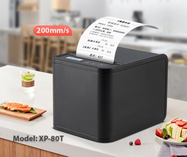 Máy in hóa đơn Xprinter XP-80T USB + LAN – Máy in bill nhiệt K80 tốc độ cao cho cửa hàng và doanh nghiệp