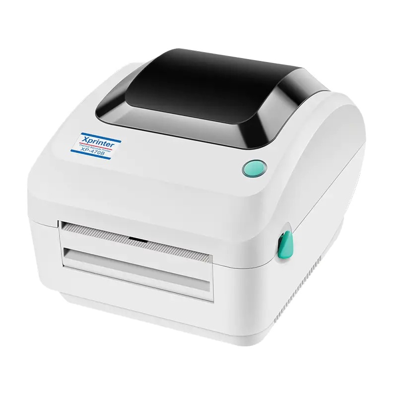 Máy in tem nhãn Xprinter XP-470B – Máy in mã vạch 4 inch tốc độ cao, tự động căn chỉnh giấy