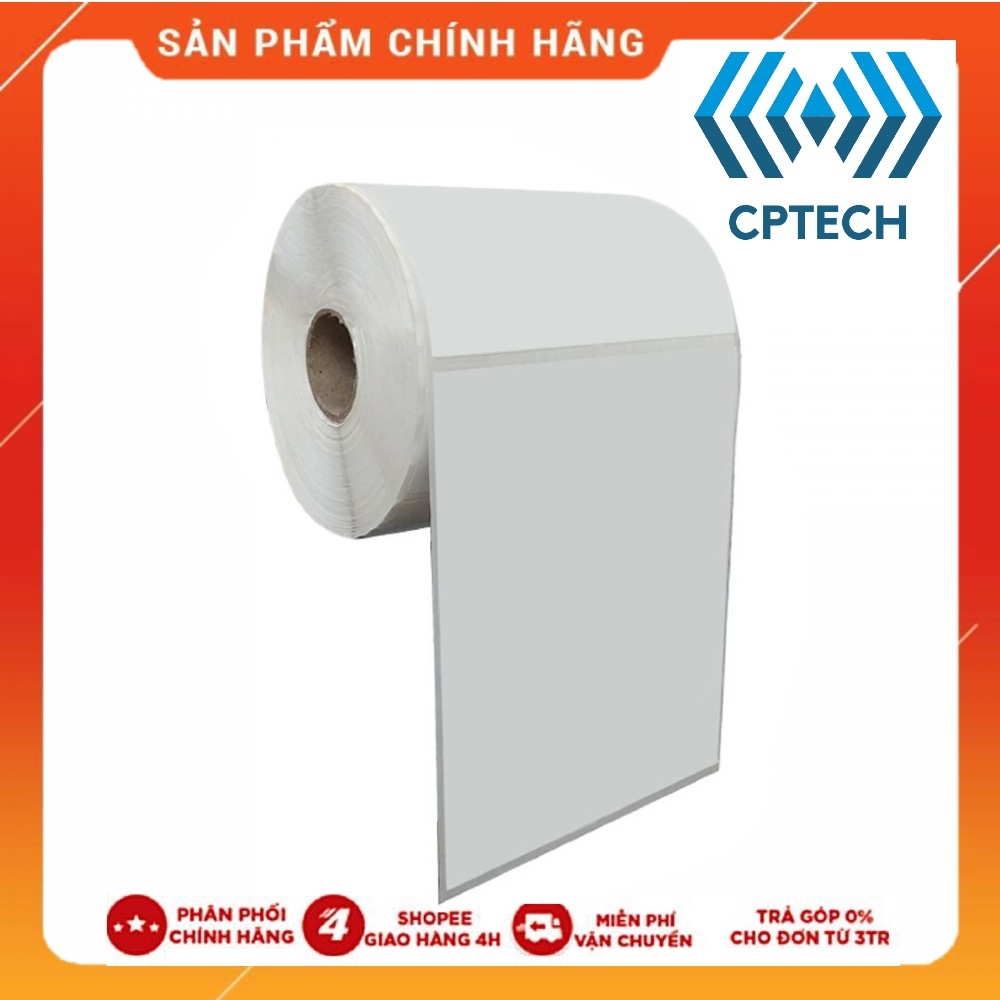 Decal thường in mã vạch khổ 100x150 mm, 320 tem, cuộn 50m ( A6 THƯỜNG )