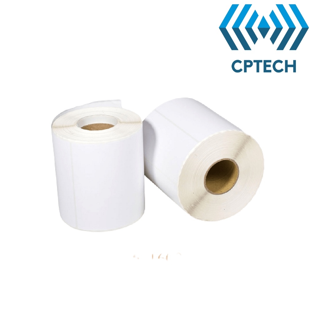 Giấy In Tem 80x60 mm - 8x6 cm (Cuộn 30 Mét)