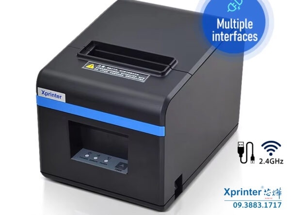 Máy in hóa đơn Xprinter XP-N160 WiFi – Máy in bill nhiệt K80 kết nối không dây, tốc độ cao cho cửa hàng và hệ thống PO