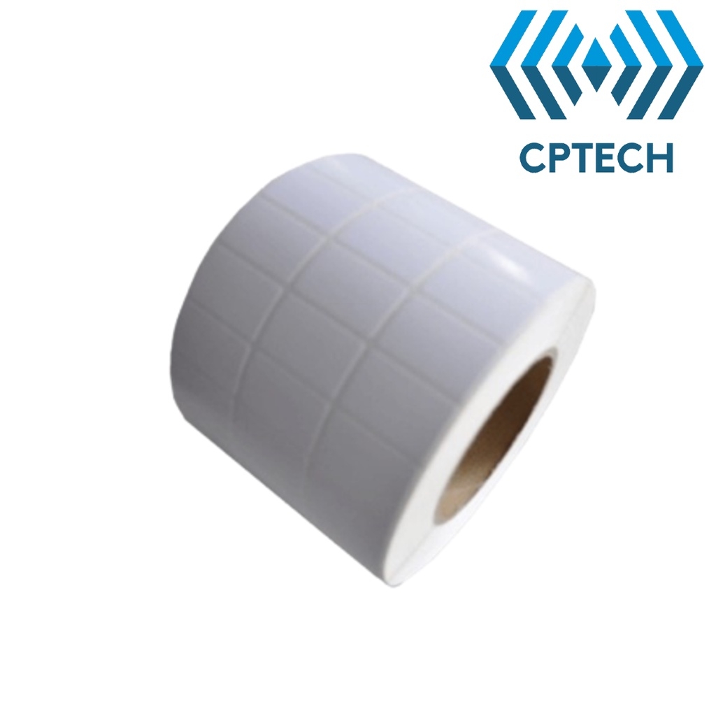 Giấy In Mã Vạch 3 Tem ( 25x15)  (Cuộn 6000 Tem) - Decal Nhiệt 3 Tem 25x15 mm , Cuộn 30m