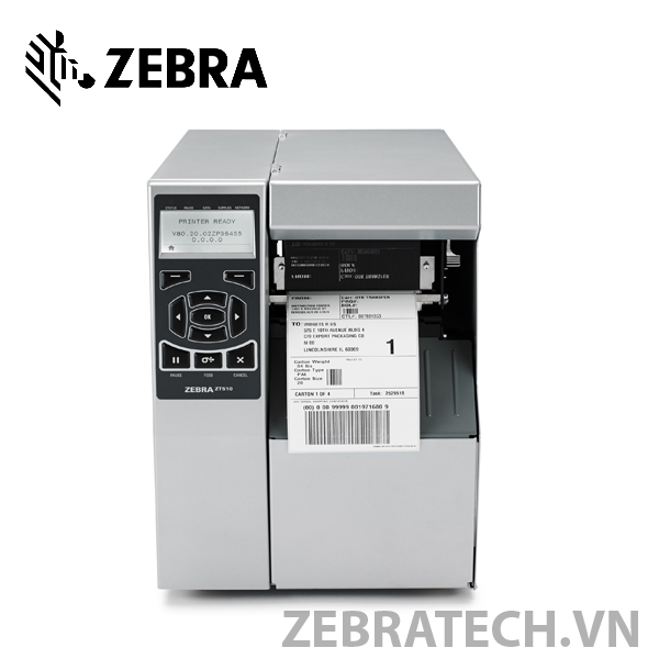 Máy in mã vạch công nghiệp Zebra ZT510 (203 DPI / 300 DPI) – Hiệu suất cao, bền bỉ cho môi trường sản xuất và kho vận