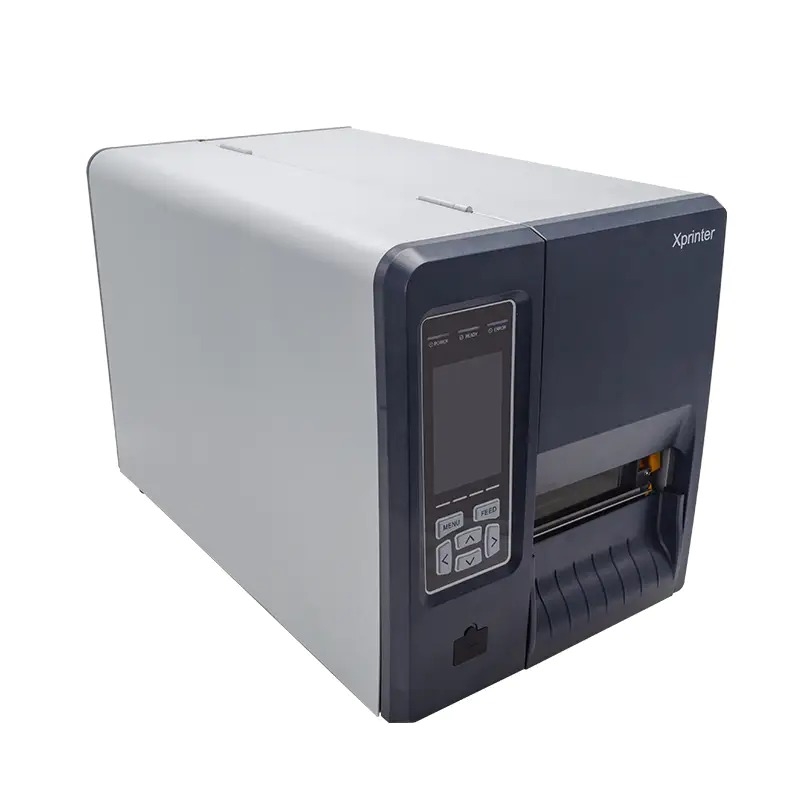 Máy in tem nhãn công nghiệp Xprinter XP-G480B – Máy in mã vạch truyền nhiệt 4 inch tốc độ 8 ips, Ribbon 600 m