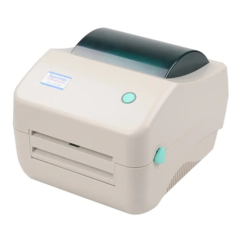 Máy in tem nhãn mã vạch Xprinter XP-450B – Máy in tem 4 inch tốc độ cao cho bán lẻ, kho vận và thương mại điện tử