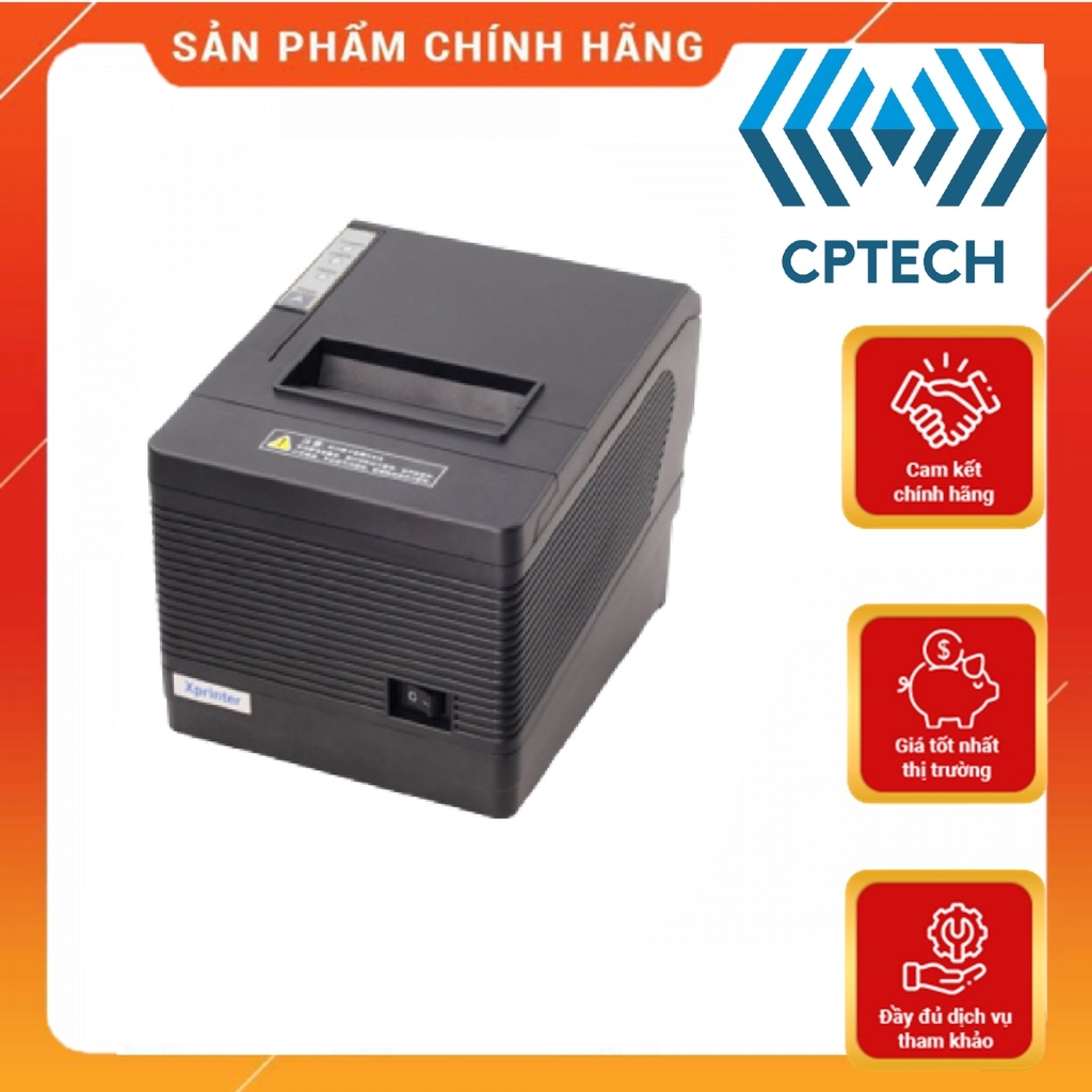 Máy in hóa đơn Xprinter Q260 , khổ 80mm , kết nối USB + LAN +Serial