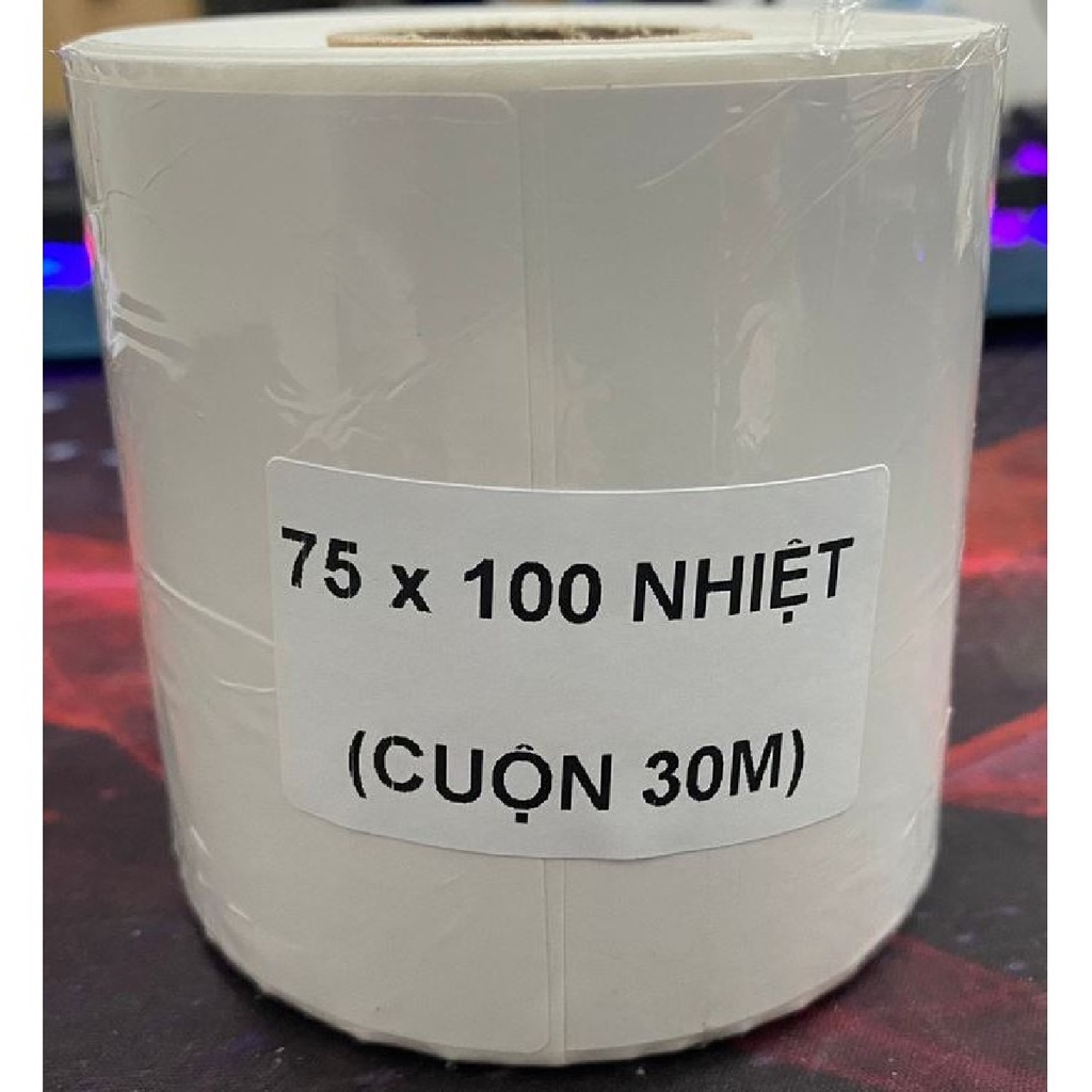 Giấy In Nhiệt Khổ A7 ( 75x100mm ) , In Đơn hàng Sàn Thương Mại Điện Tử 75x100mm Siêu Tiết Kiệm.