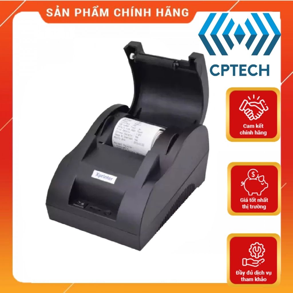 Máy in hoá đơn Bluetooth khổ 57mm Xprinter 58IIH