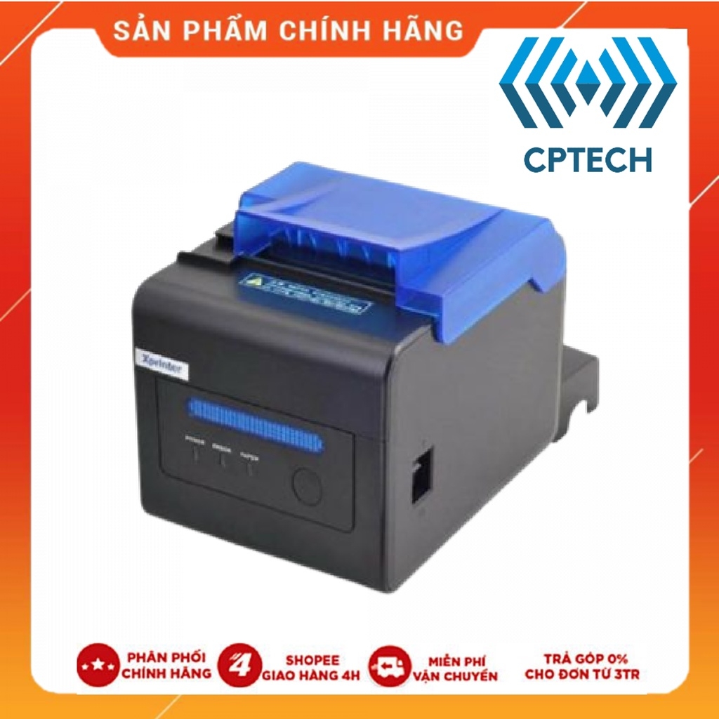 Máy in hóa đơn Xprinter C300H khổ 80, in qua USB + LAN