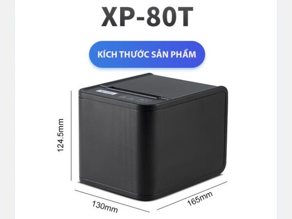 Máy in hóa đơn Xprinter XP-80T USB + LAN – Máy in bill nhiệt K80 tốc độ cao cho cửa hàng và doanh nghiệp