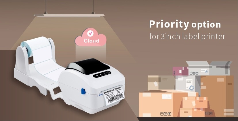 Máy in tem nhãn mã vạch Xprinter XP-320B – Máy in tem 3 inch tốc độ cao cho bán lẻ và thương mại điện tử