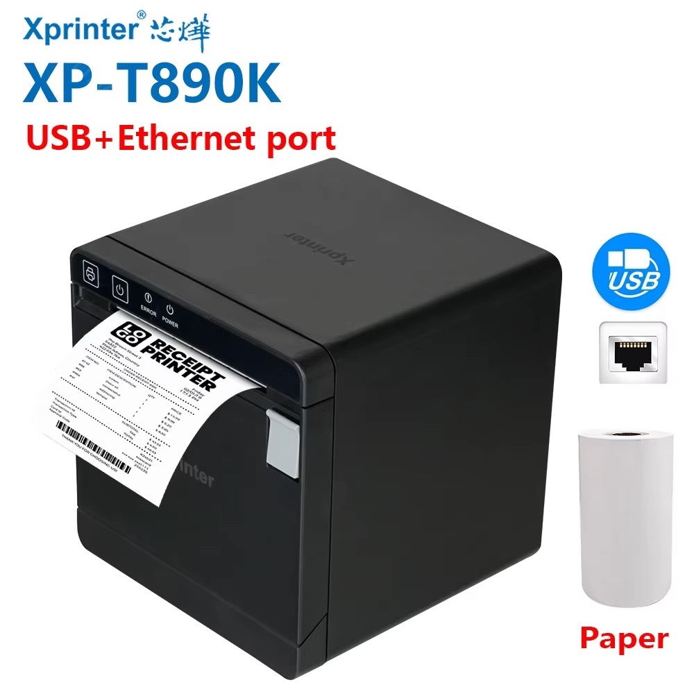 Máy In Đơn Livestream,Máy in bill, hóa đơn nhiệt khổ K80 Xprinter D200 ( A160M) cổng Lan(In điện thoại + Máy Tính)