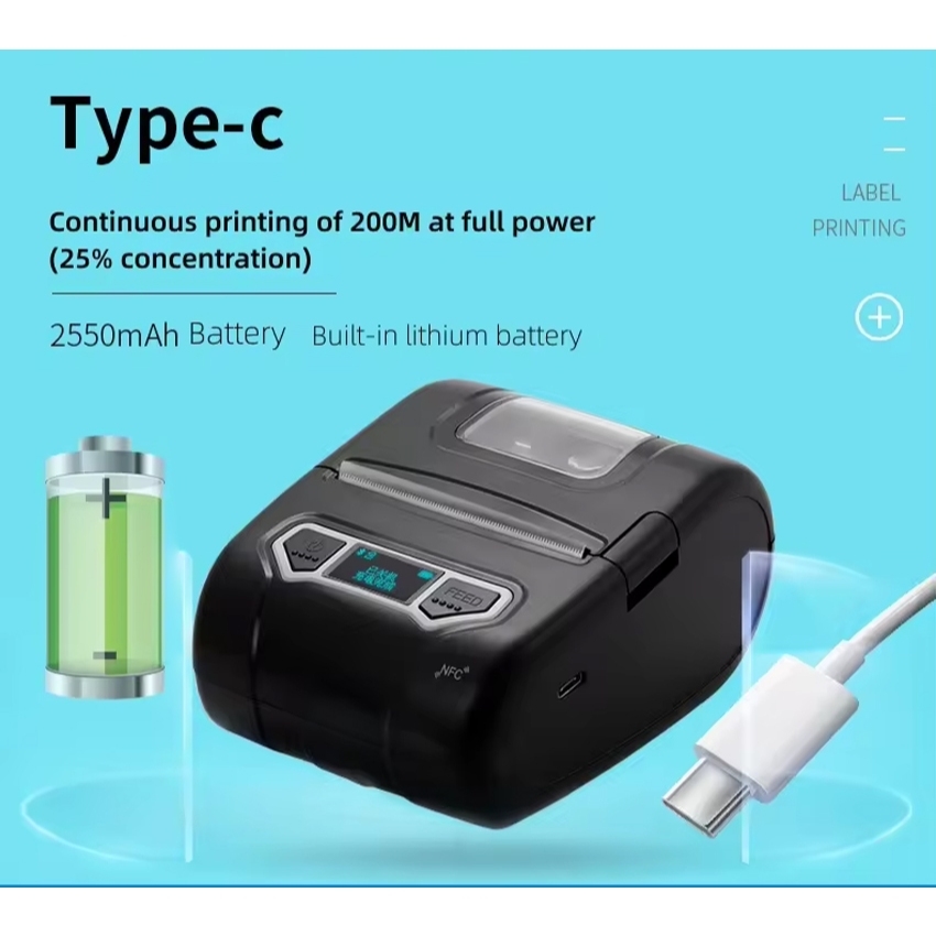Máy In Nhiệt Mini di động Xprinter XP-P301A | Máy In Hóa Đơn & Tem Nhãn Cầm Tay Bluetooth
