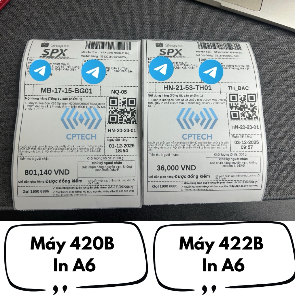 Xprinter XP-422B: Máy In Mã Vạch USB+Bluetooth, USB, In đơn Shopee, TMĐT, GHN, GHTK...