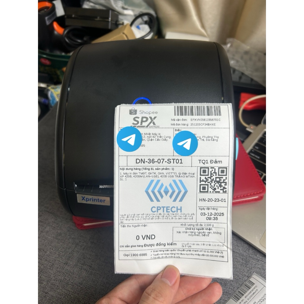 Xprinter XP-422B: Máy In Mã Vạch USB+Bluetooth, USB, In đơn Shopee, TMĐT, GHN, GHTK...