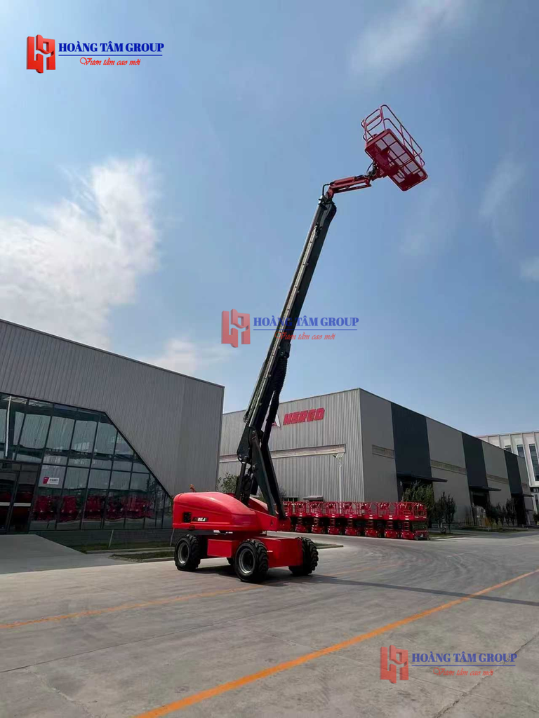 Xe Nâng Người Boom Điện Hered HT26JE - Chiều Cao 27,9m