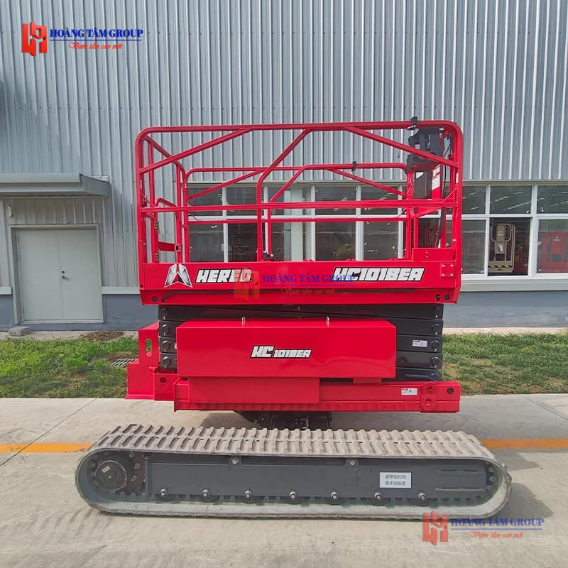 Xe nâng cắt kéo bánh xích HC1018EA - Chiều cao 11,6m - Mới 100%