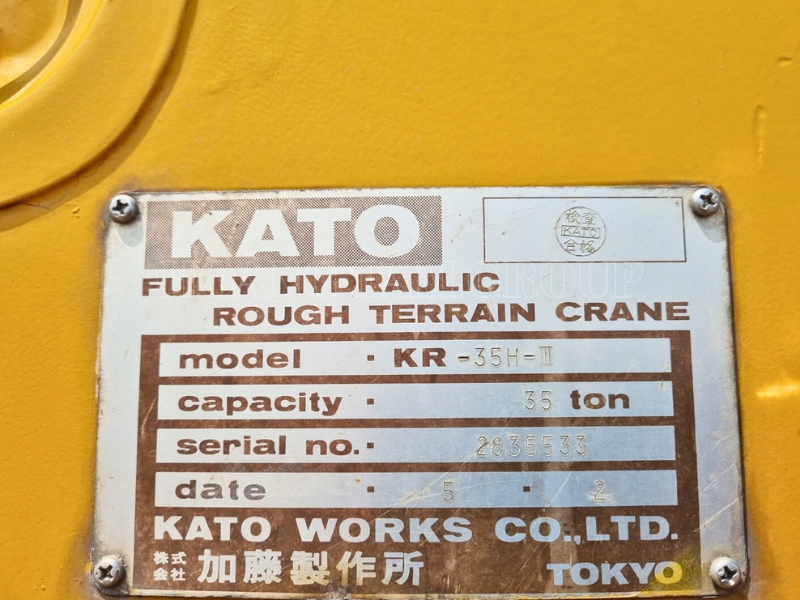Cẩu Kato KR-35H-III – 35 Tấn - Đời 1993 - Nhập hhẩu Hàn Quốc