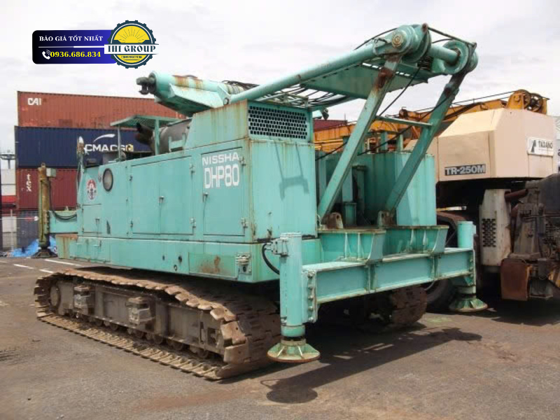 Máy đóng cọc NISSHA DHP-80 - Đời 1997 - Nhật Bản