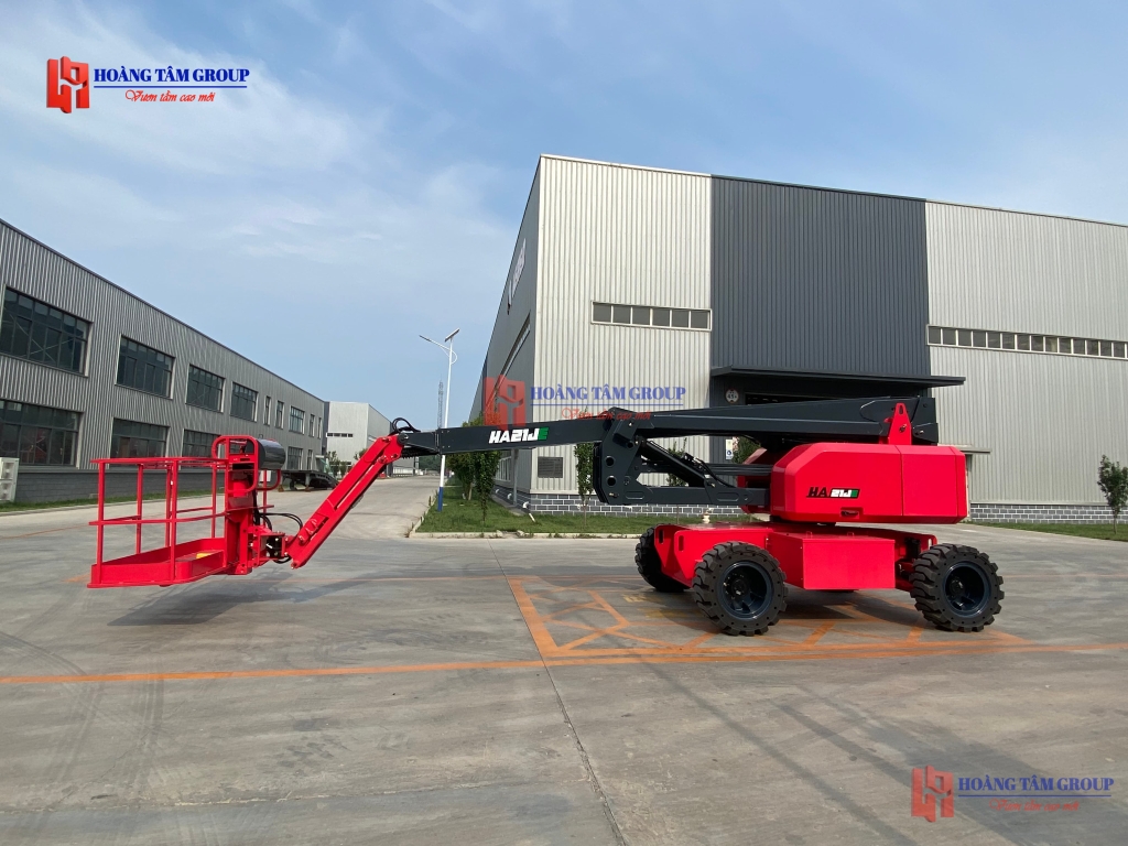 Xe Nâng Người BoomLift Điện Hered HA21JE - Chiều Cao 22M