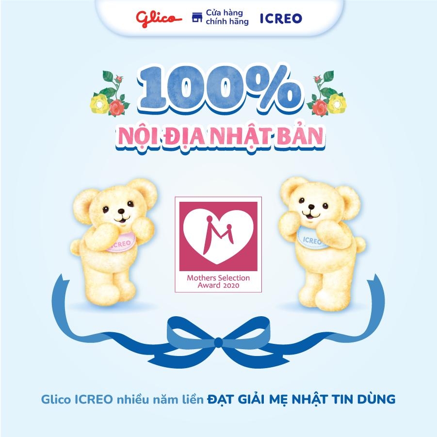 Sữa Bột Cho Bé Glico Icreo Grow-Up (Icreo Số 1) Lon 820g -  Cải Thiện Tiêu Hóa, Hỗ Trợ Tăng Cân, Phát Triển Toàn Diện